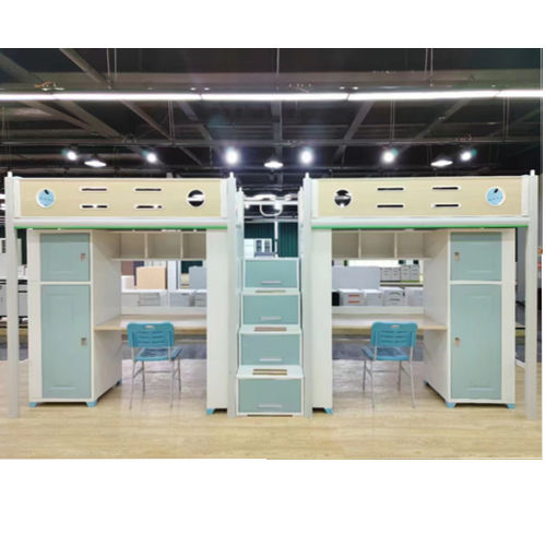 School Bunk Bed with MDF desk 